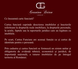 cadastru intabulare cartea funciară