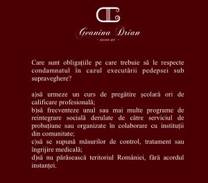Suspendarea executării pedepsei sub supraveghere