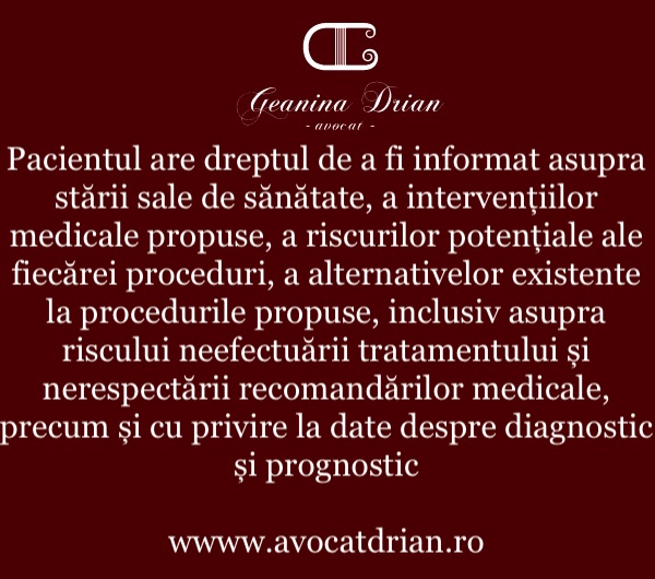drepturile pacientului