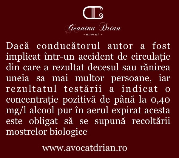 Când sunt obligat să mă supun testării pentru determinarea nivelului de alcool la volan?